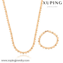 63213-Xuping collier et bracelet belle chaîne de bijoux en forme de coeur pour le mariage